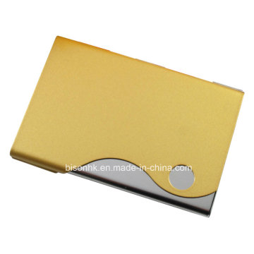 Yellow Business Card Holder, Metal Business Card Holder